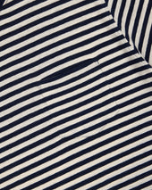 Armor Lux White Stripe Cotton Linen T Shirt