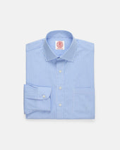 Made In Canada Light Candy Stripe Spread Collar Dress Shirt Classic Fit