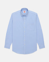 Made In Canada Light Candy Stripe Spread Collar Dress Shirt Classic Fit