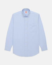 Made In Canada Light Pinstripe Spread Collar Dress Shirt Classic Fit
