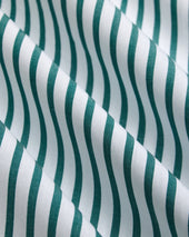 Made In Canada Green Butcher Stripe Button Down Shirt Classic Fit