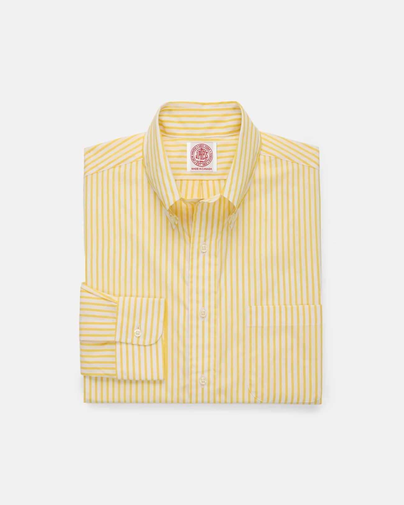 Made In Canada Butcher Stripe Button Down Shirt Classic Fit