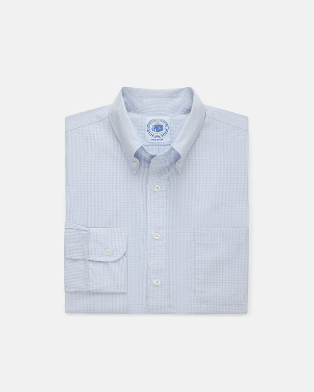 Made In Usa Thomas Mason Mini Tattersall Button Down Shirt Classic Fit