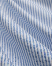 Made-in-USA Blue University Stripe Oxford Cloth Shirt - Regular Fit