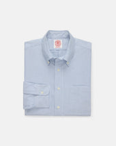 Made-in-USA Blue University Stripe Oxford Cloth Shirt - Regular Fit
