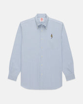Made In Usa Ivy Guy Striped Oxford Cloth Sport Shirt Classic Fit