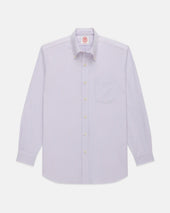 Made-in-USA Lavender University Stripe Oxford Cloth Shirt - Classic Fit