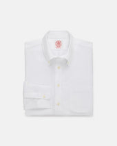Made-in-USA White Oxford Cloth Button Down Shirt - Regular Fit