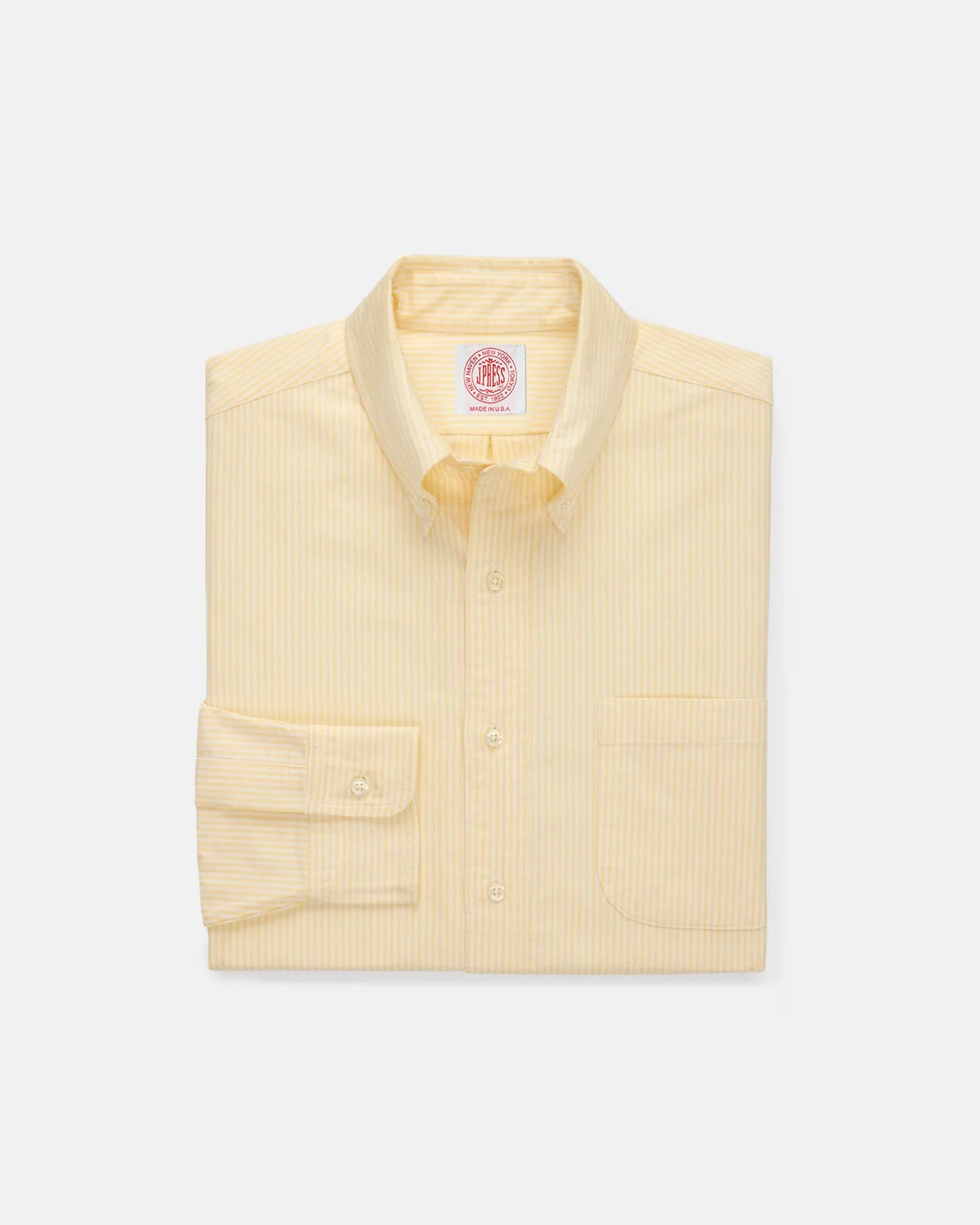 Made In Usa University Stripe Oxford Cloth Shirt Classic Fit