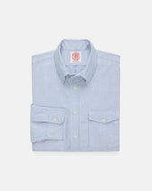 Made In Usa Flap Pocket University Stripe Oxford Cloth Shirt Classic Fit