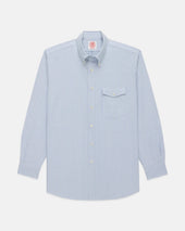 Made In Usa Flap Pocket University Stripe Oxford Cloth Shirt Classic Fit