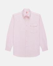 Made-in-USA Flap Pocket Pink Oxford Cloth Button Down Shirt - Regular Fit