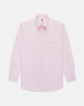 Made-in-USA Flap Pocket Pink Oxford Cloth Button Down Shirt - Classic Fit