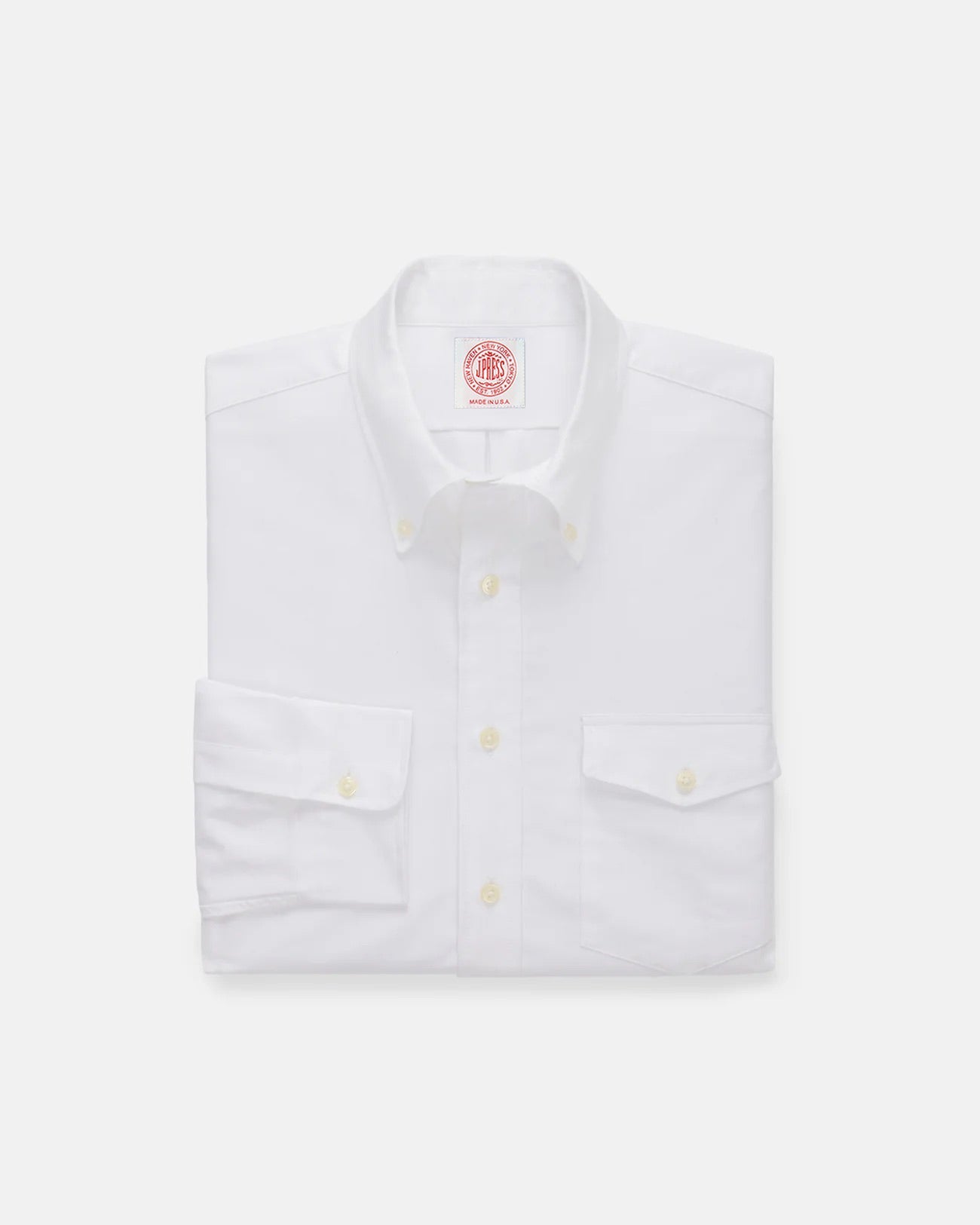 Made In Usa Flap Pocket Oxford Cloth Button Down Shirt Classic Fit