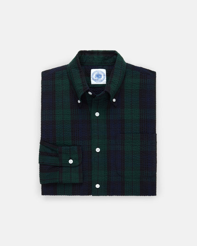 Watch Tartan Seersucker Sport Shirt Classic Fit