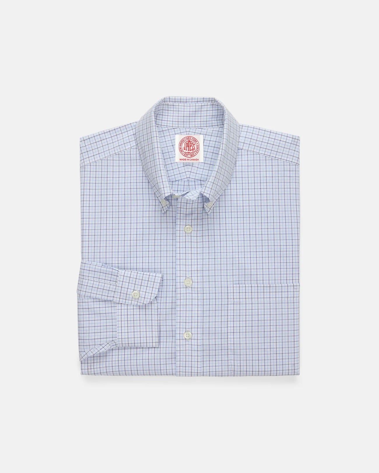 Made In Canada Light Tattersall Button Down Shirt Classic Fit