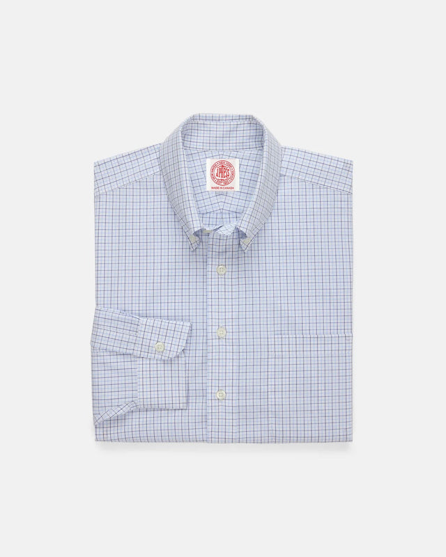 Made In Canada Light Tattersall Button Down Shirt Classic Fit