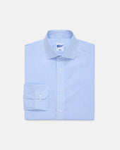 Light Check Spread Collar Dress Shirt Trim Fit