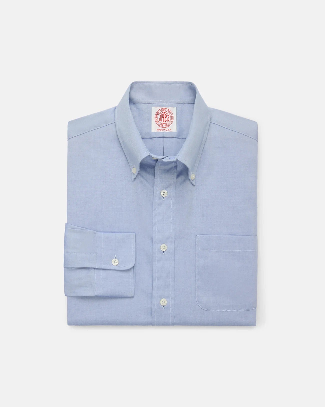 Made In Usa Pinpoint Oxford Button Down Shirt Classic Fit
