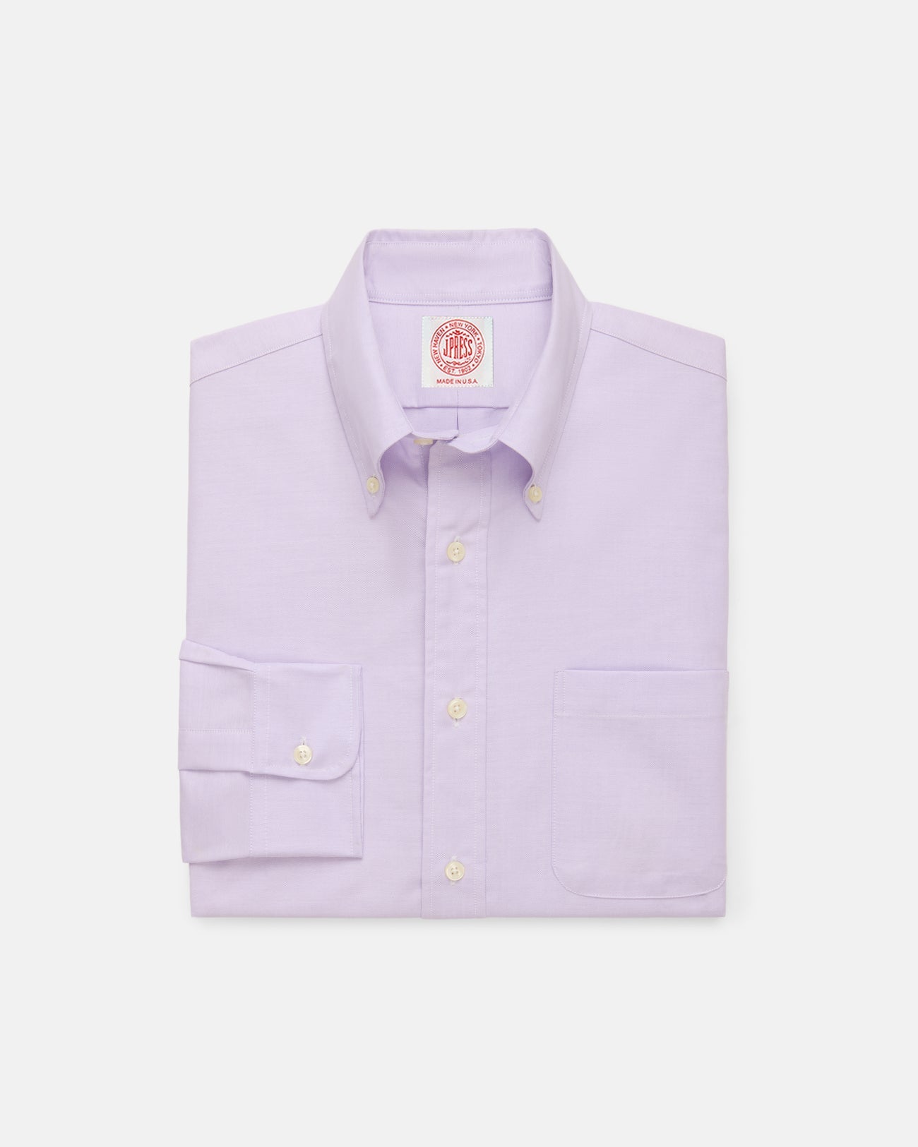 Made In Usa Purple Oxford Cloth Button Down Shirt Classic Fit