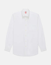 Made-in-USA White Pinpoint Oxford Button Down Shirt - Classic Fit