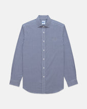 Gingham Spread Collar Dress Shirt Trim Fit