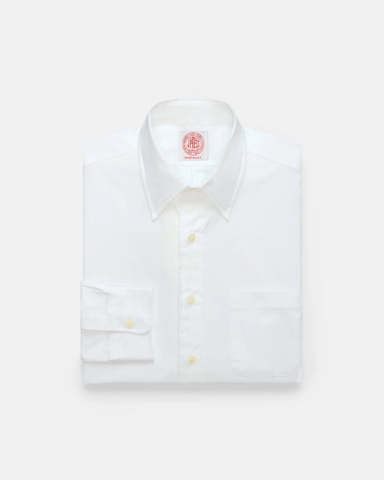 Made In Usa Pinpoint Oxford Point Collar Shirt Classic Fit