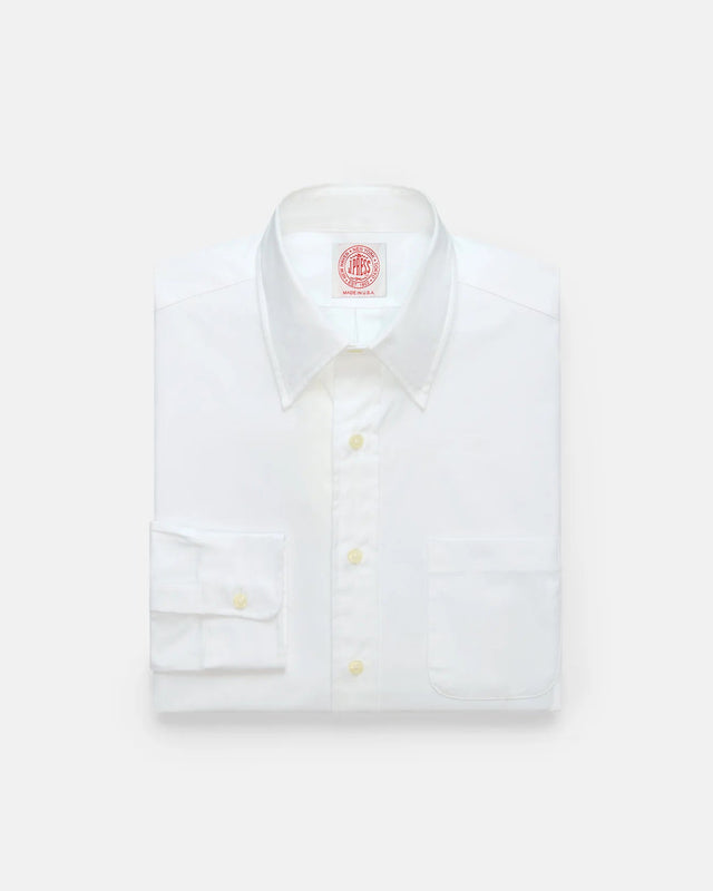 Made In Usa Pinpoint Oxford Point Collar Shirt Classic Fit