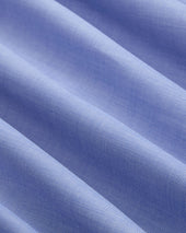 Made-in-USA Blue End-On-End Point Collar French Cuff Dress Shirt - Classic Fit