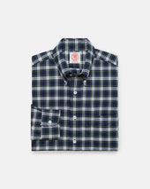 Made In Usa Thomas Mason Dress Gordon Tartan Broadcloth Sport Shirt Classic Fit
