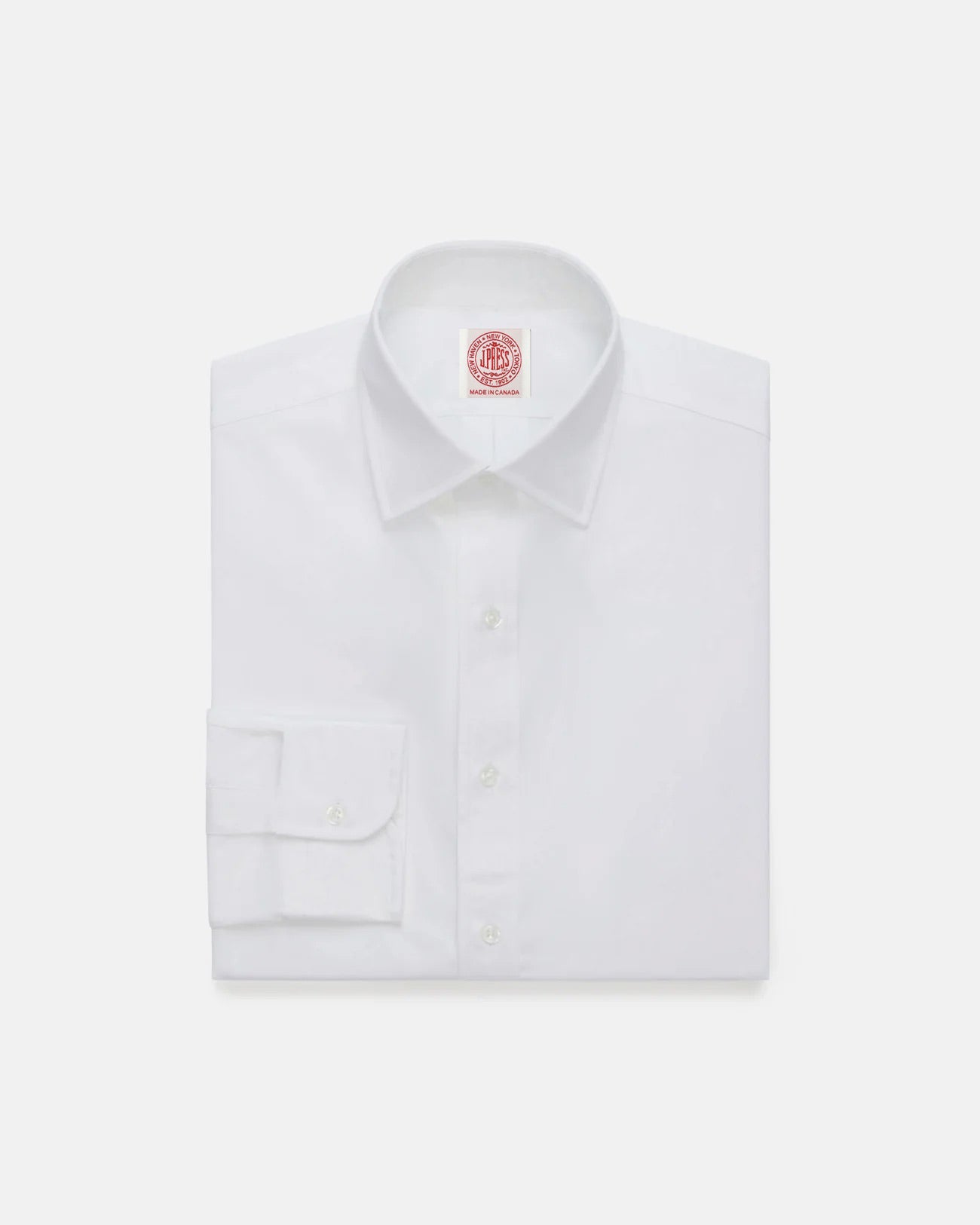 Made In Canada Broadcloth Spread Collar Dress Shirt Classic Fit