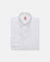 Made In Canada Broadcloth Spread Collar Dress Shirt Classic Fit