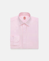 Made In Usa Thomas Mason Pink Spread Collar Dress Shirt Classic Fit