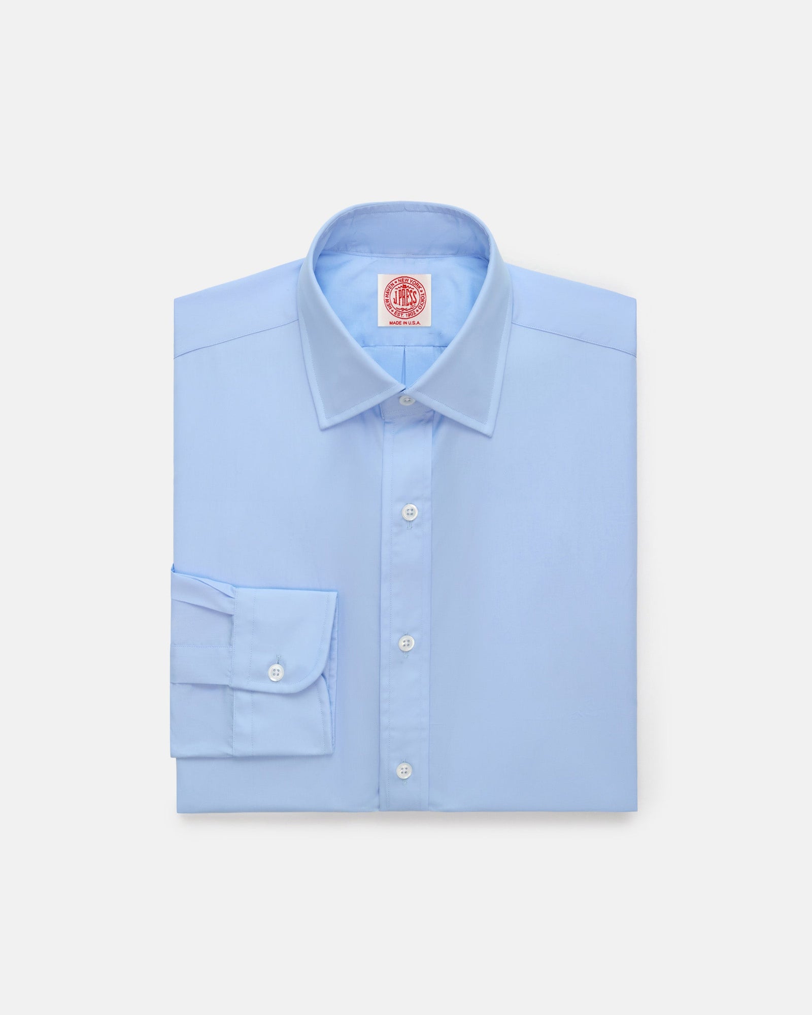 Made In Usa Thomas Mason Spread Collar Dress Shirt Classic Fit