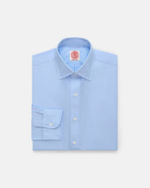 Made In Usa Thomas Mason Spread Collar Dress Shirt Classic Fit