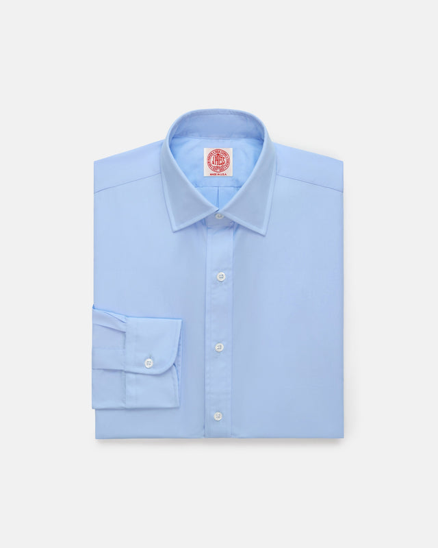 Made In Usa Thomas Mason Spread Collar Dress Shirt Classic Fit