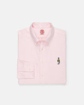 Made In Usa Ivy Guy Pink University Stripe Oxford Cloth Shirt Classic Fit