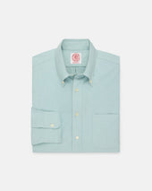 Made In Usa Green Oxford Cloth Button Down Shirt Classic Fit