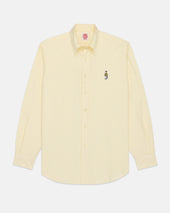 Made In Usa Ivy Guy Yellow University Stripe Oxford Cloth Shirt Classic Fit