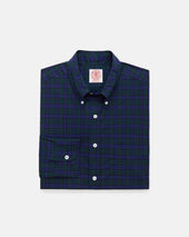Made In Usa Thomas Mason Watch Tartan Broadcloth Sport Shirt Classic Fit