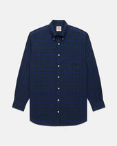 Made In Usa Thomas Mason Watch Tartan Broadcloth Sport Shirt Classic Fit