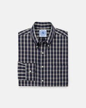 Made In Usa Plaid Cotton Broadcloth Sport Shirt Classic Fit