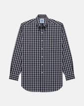 Made In Usa Plaid Cotton Broadcloth Sport Shirt Classic Fit