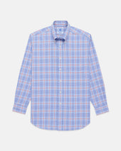 Made In Usa Red Windowpane Button Down Sport Shirt Classic Fit