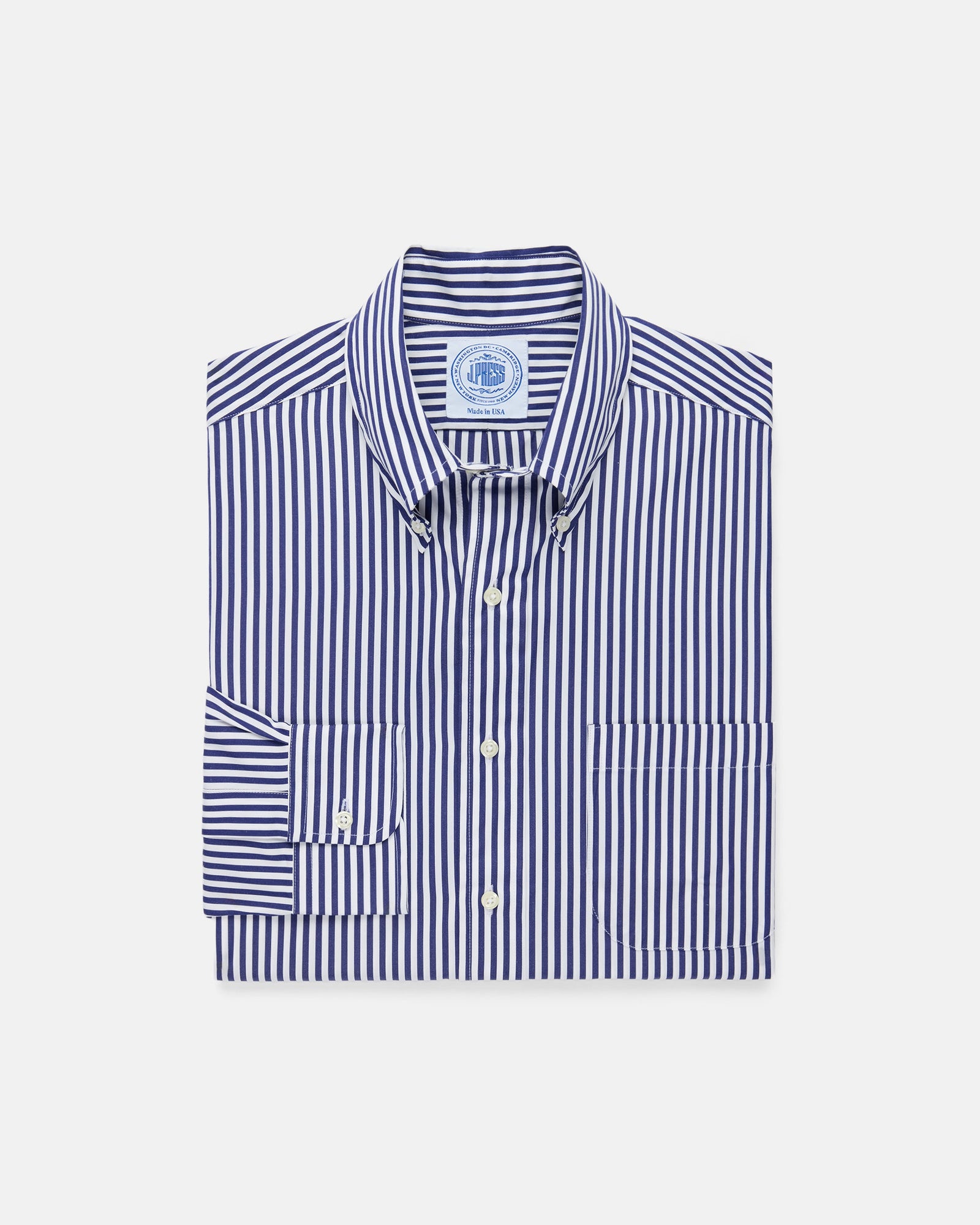 Made In Usa Bold Stripe Sport Shirt Classic Fit