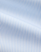 Made-in-USA Light Blue Pencil Stripe Button Down Shirt - Classic Fit