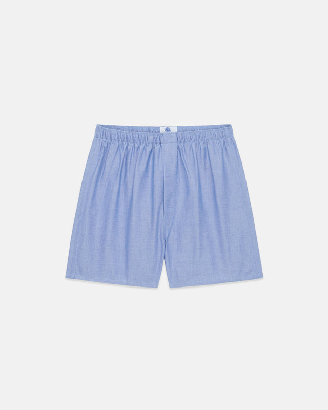 Made-in-Canada Blue Oxford Cloth Boxers