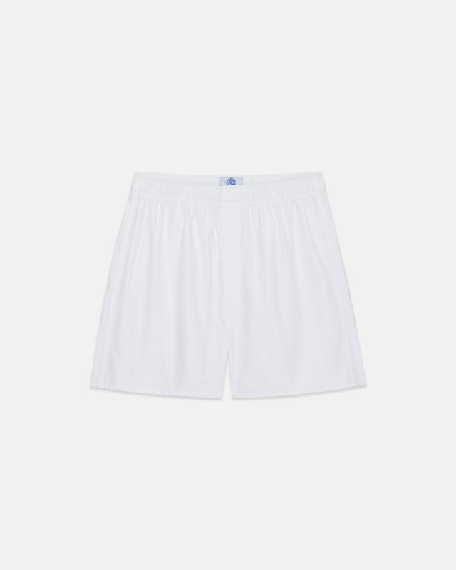 Made-in-Canada White Oxford Cloth Boxers