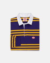 Made In Usa Purple Triple Stripe J Press Seal Cotton Rugby