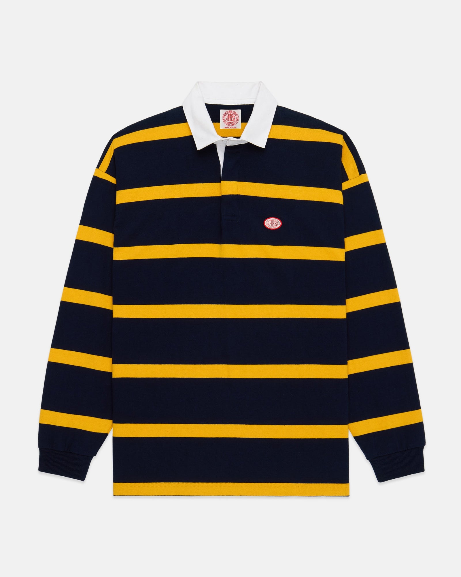 Made In Usa Bar Stripe J Press Seal Cotton Rugby